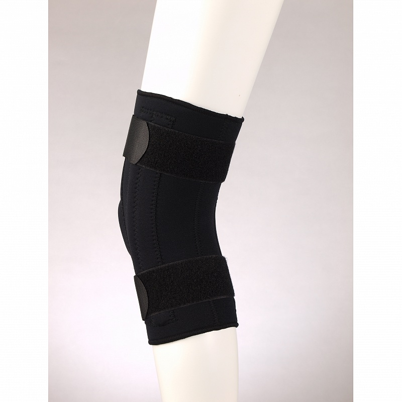 M_Ортез коленный неразъемный, с боковыми усиливающими пластинами