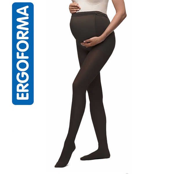 Колготки компрессионные  для беременных 1 класса, черные, Ergoforma