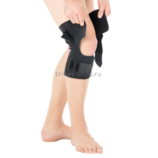 Бандаж коленный разъемный с полицентрическими шарнирами (XXL) Тривес