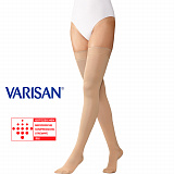 Чулки компрессионные Varisan Medico 1 класса компрессии с закрытым носком, бежевые